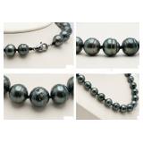 NO RESERVE 16 Inch 9MM Pearl Necklace