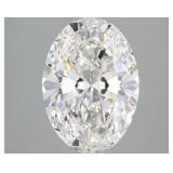 4 Carat Certified Oval Lab Grown Diamond