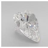 2 CT Heart Shaped Lab Grown Diamond