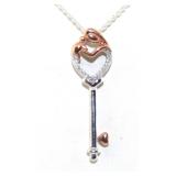 NO RESERVE 0.05 Ct Diamond  Silver Necklace