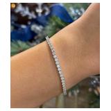 5 CARAT DIAMOND and WHITE GOLD TENNIS BRACELET