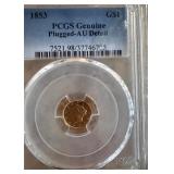 Circuit 1853 scarce gold coin