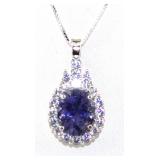 NO RESERVE 3.5 Ct Silver Iolite Lab Sapphire