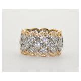 NO RESERVE 3 Ct Titanium Lab White Sapphire Ring