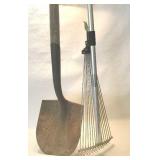 Collapsible rake and shovel