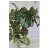 *Beautiful artificial plant with metal vase *Beautiful artificial plant with metal vase
