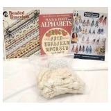 Beading books with craft string Beading books with craft string
