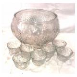 Glass punch set Glass punch set
