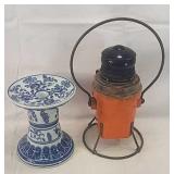 Lantern w candle holder