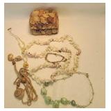 Seashell jewelry Box with seashell jewelry Seashell jewelry Box with seashell jewelry