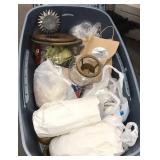 Tote of candle making material Tote of candle making material