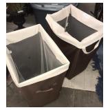 2x matching clothes hampers