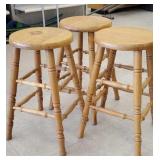 3x bar stools 3x bar stools