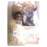 Bag of wool and spinning book Bag of wool and spinning book