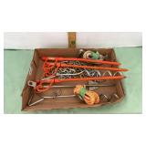 Dog chain lawn anchors