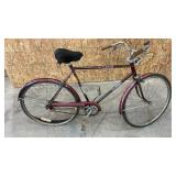 Huffy three speed bike, bad tire