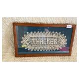 Framed doily