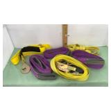 Miscellaneous two straps and tiedown straps