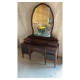 Mirrored dresser, missing drawer