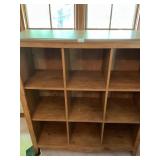 Pine nine cubby shelf organizer