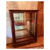 Lighted curio cabinet 48ï¿½x64x14 deep with beveled