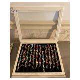 12 month bracelet set in white white wooden box