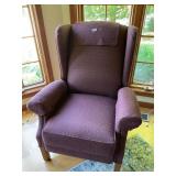 Maroon decorative chair