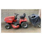 Simplicity, lawn tractor with rear bagger