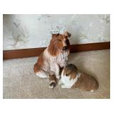 Sheltie statues three pc set