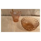 Pink depression, glass