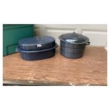 Two granite roasters