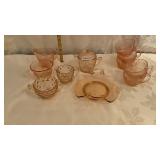 Pink depression, glass