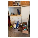 Cabinet and contents, miscellaneous fluids