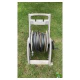 Hose  reel with hose