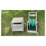 Hose reel with hoses