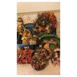 Fall decor,  wreathsï¿½ artificial flowers