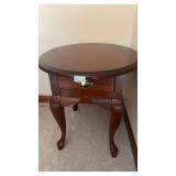 Oval end table