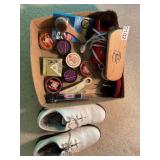 Shoe polish with polish brushes and shoes size 7