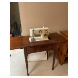 Singer, sewing machine with cabinet