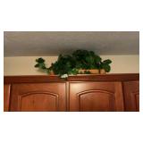 Greenery basket and head of lettuce pottery