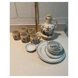 Oriental tea set and shenango china