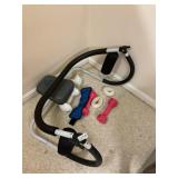 Exerciser and weights