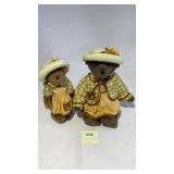 Boyd bears set of two on stands