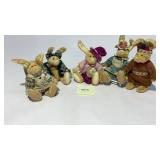 Boyd bear rabbit set of five