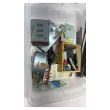 Misc train items in box lot