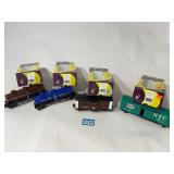 K-line train cars lot of 4