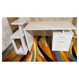 Sauder  type desk and bookshelf