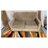 Loveseat and footstool