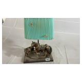 Vintage Clydesdale lamps