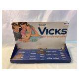 Vintage Vicks Advertising  Metal Shelf